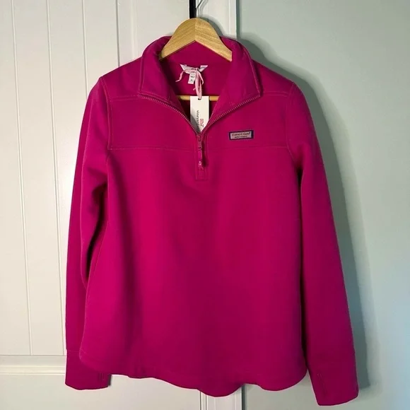Vinyard Vines-Surf Terry Shep Shirt-size Small-berry relaxed fit-NWT - Picture 5 of 9